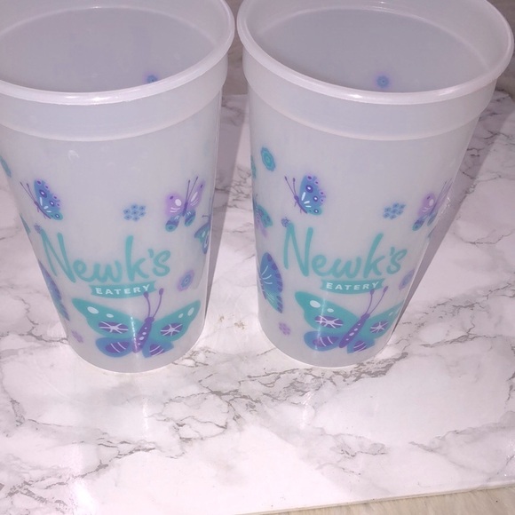None Other - Newks Eatery collectible ovarian cancer awareness plastic tumblers